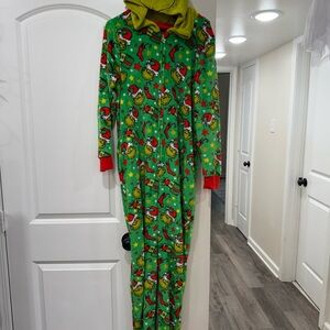 Dr. Seuss The Grinch Christmas Onesie with Hood